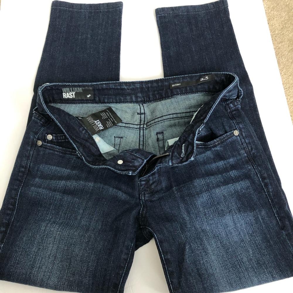 William Rast low rise skinny jean dark wash